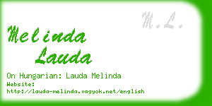 melinda lauda business card